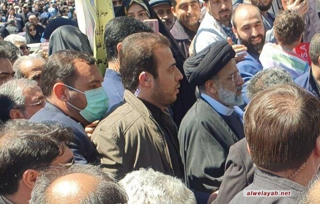 مشارکة حاشدة من المسؤولين الإيرانيين في مسيرة يوم القدس العالمي