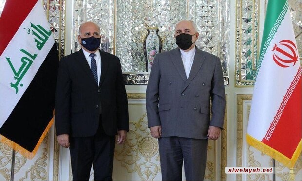وزير الخارجية الإيراني يبحث مع نظيره العراقي اغتيال القائد الشهید سليماني