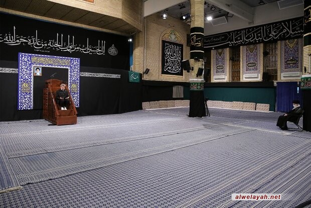 إقامة الليلة الثانية لمراسم العزاء الحسيني بحضور قائد الثورة الإسلامية