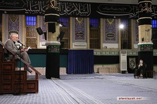 إقامة مراسم عزاء الإمام السجّاد (ع) بحضور قائد الثورة الإسلامية 