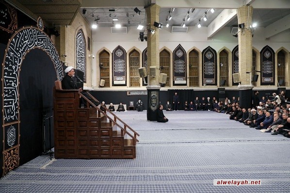 إقامة الليلة الأخيرة من مراسم عزاء الإمام الحسين عليه السلام بحضور قائد الثورة الإسلامية